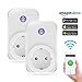 Produktbild Smart WiFi Plug, Caloics intelligente WLAN Steckdose, schaltbare drahtlose WiFi Steckdose die über die Amazon Alexa Sprachsteuerung sowie über iOS/Android APP von überall aus gesteuert werden kann (2 Pack)