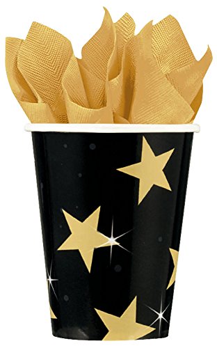 33-teiliges * HOLLYWOOD * Partyset bestehend aus Teller + Becher + Servietten + Deko // Party Fete Carpeta® Geburtstag Silvester Mottoparty Glamour Sternchen Stars - 3