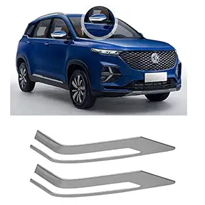 Automaze Chrome Side Mirror Cover Garnish Trim for MG Hector, Set of 2 Pc, Hector Car Accessories