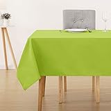 mantel verde menta USO - Perfecto para todas las ocasiones especiales, se puede utilizar en comedor, cocina, salón, jardín, banquete, picnic, etc. Es conveniente de colocar y agrega vitalidad a su hogar dulce.