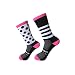 Produktbild Sport Outdoor Radfahren Socken Links und Rechts Füße Welle Punkt Gestreiften Bikes Socken Lauf Basketball Socken Für Männer Frauen Neutral/männlich und weiblich
