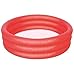 Produktbild Bestway - Kinder Aufblasbares 3 Ringe Kristall Planschbecken Garten Spielzeug 120cm x 25cm - ROT #51025