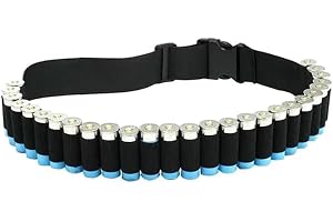 ProWildGear Shotgun Shell Bandolier Belt 12/20 Gauge Ammo Holder for Tactical Military Hunting (29 Rounds, 140cm)