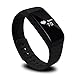 Produktbild YaPeach Herzfrequenz Monitor, UP08 Bluetooth 4.0 Fitness Tracker OLED Touch Screen Smartwatch IPX7 Wasserdichte Sport Armband Pedometer Schlafmonitor Call Reminder für Android iOS Smartphone (Schwarz)