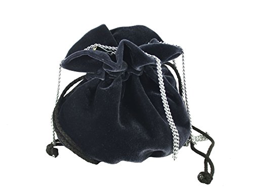 velvet drawstring evening bag