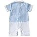 EFE Infant Baby Boys Summer Gentleman Bowtie Romper Party Outfits Clothing 0-6 Months