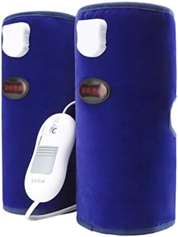 D&amp;F Knee Compression Sleeve Support (Pair)?Moxibustion Heating Electric Warm?For Joint Pain &amp; Arthritis Relief, Injury Recovery, Improved Circulation , blue