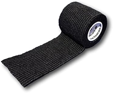LisaCare, cohesive bandage, fixation bandage, self-adhesive, elastic, 5 cm wide, for human and animals, for sport riding