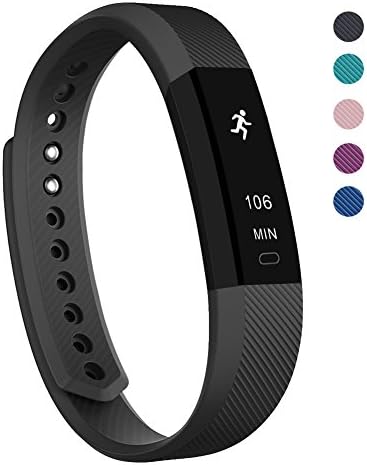 Fitness Tracker,Amytech Slim Touch Screen Pedometer Sleep Monitor Sport Activity Tracker for Android and IOS Smart Phone,Black