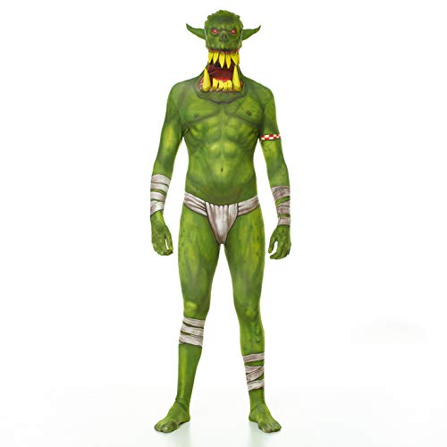 Morphsuits - Vert Orc Jaw Dropper Pour Hauteur 165-180 Cm - Taille L