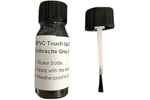 Fascinating Finishes Ltd 1 x 10ml UPVC Anthracite Grey Ral 7016 Touch Up Paint For: UPVC Windows, Doors, GRP, Fibreglass, Hard Plastic etc