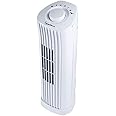 Signature S40005 14” Oscillating Mini Tower Fan with 2 Speed Settings, White