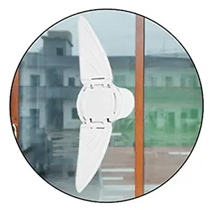 Safe-O-Kid - Pack of 2 Fit-All, Sturdy, Butterfly Shaped Sliding Door/Window Lock