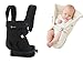 Ergobaby baby carrier 360 Pure Black (Just introduced new 2016 color) Including Natural Insert for newborns