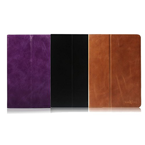 BORIYUAN Echt Ledertasche Case Hülle für den neuen AMAZON KINDLE Paperwhite 2015 300 ppi-Display , 6 Zoll / Kindle Paperwhite 2014 2013 2012 Schutzhülle Hülle Tasche Leder Case Smart Cover aus echtem Leder mit Standfunktion im Bookstyle (Braun) - 7