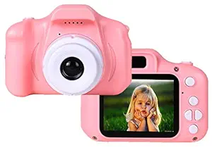 RS Digital Camera, Recorder Camera 800W HD 2.0 Inch Screen Video Front Camera for Children - Pink