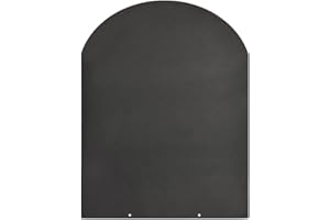 Divina Fire Plataforma protectora de suelo para estufas de leña y pellets de acero 90 x 80