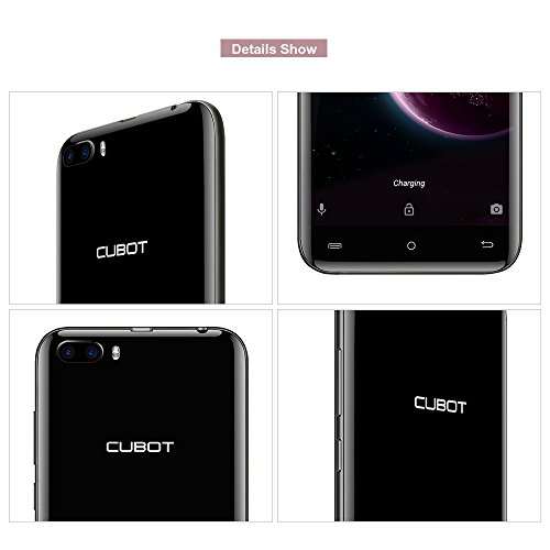 CUBOT Magic Smartphone 4G LTE Ohne Vertrag mit 5,0-Zoll-IPS-Bildschirm, Dual RÃ¼ckkamera, Dual SIM Standby, Android 7.0,3GB RAM + 16 GB ROM, Bluetooth 4.0 / GPS / WiFi (Schwarz)