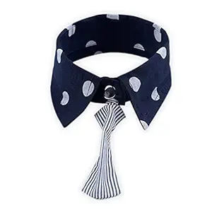 Emily Pets Halloween Dog Neckties Thanksgiving Bow Ties Collars Cat Costume Adjustable Bowties Pet Puppies Cats Christmas Holiday and Daily Wearing, Assorted Festival Theme(M,Nave Blue)