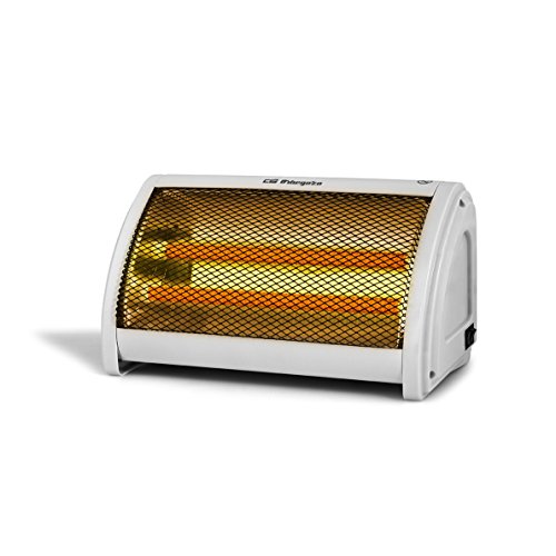 Orbegozo BP3200 Estufa de doble barra cerámica con 2 niveles de potencia 500 W y 1000 W Color blanco