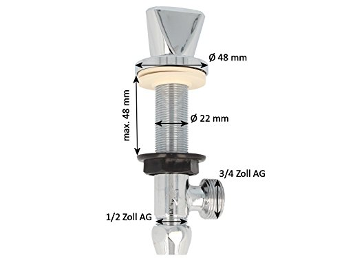 tecuro Geräteuntertischventil – WAS-Ventil zum Absperren von Geräten - 3
