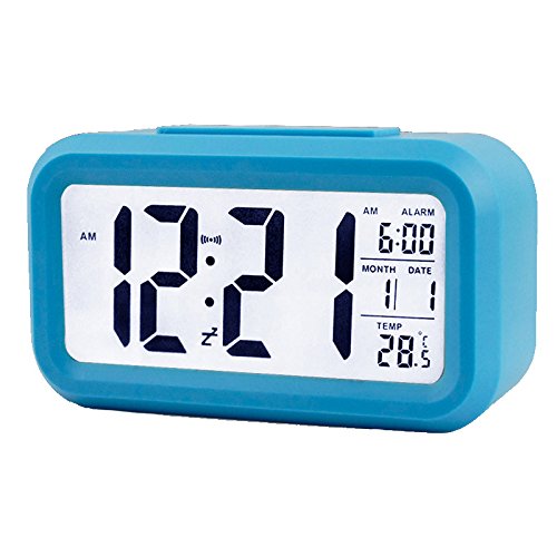 Multifunktions – Digitale Wecker,große HD-Display,Snooze,Tischuhr mit,Smart-Soft Licht,Progreßive Alarm,Datumsanzeige,Temperatur-Anzeige, einfache Einstellung, einfach für die Reise - 5
