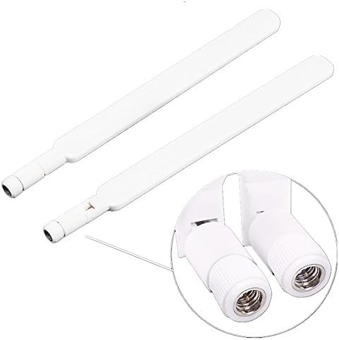 YUNJIN SMA Antenna,10dBi* 2 GSM High Performance 3G 4G LTE Antenna Wifi Signal Booster Amplifier for Mobile Hotspot/WiFi (Wireless LAN) antenna For WLAN Stick Card/Access Points/Router SMA White