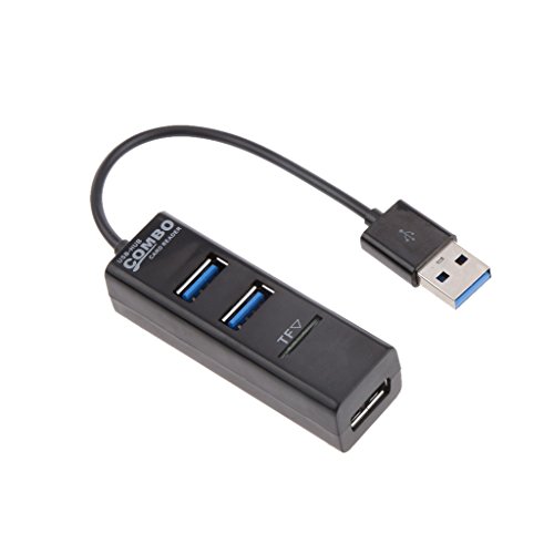 MagiDeal 2 In 1 3 Port USB HUB Datenhub für USB 3.0 kompatiblen Geräten