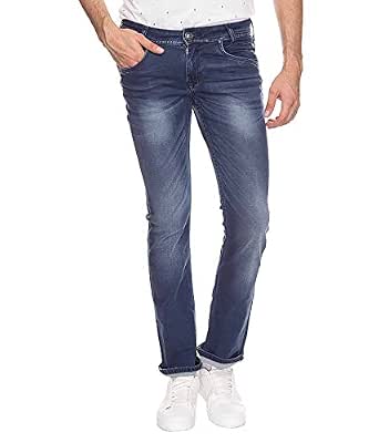 Mufti Mens Dark Blue Boot Cut Fit Mid 