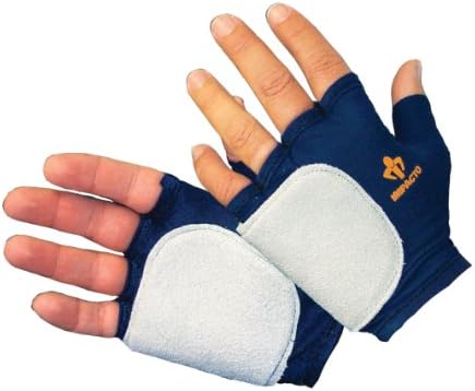Impacto 503-10 Large Glove Impact Fingerless Vep Palm/Side - Blue/Grey