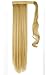 S-noilite® 23" Clip in hair extensions Wrap Around Ponytail Long Straight Hairpiece (23 inches, Golden mix Bleach Blonde)