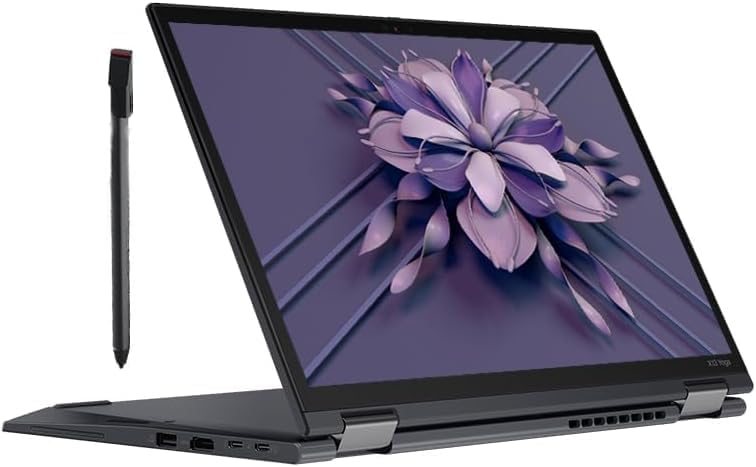 Lenovo ThinkPad X13 Yoga Gen 1 2 in 1 Computer portatile, 13,3 pollici FHD con schermo touch, Intel Core i7-10610U, 16 GB RAM, 256 GB SSD, Tastiera US QWERTY, Windows 11 Pro (Ricondizionato)