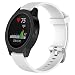 Produktbild Ersatz Uhren Gurte für Samsung Gear Sport, Garmin vivoactive 3/vivomove/vivomove HR – Soft Silikon Smartwatch Zubehör Bands 10 Farben Universal Armbanduhr-Armband, 200 mm, weiß
