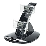 KYG Blau LED Dual Ladestation Dockingstation Mit USB Kabel...