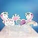 Produktbild HENGSONG Happy Birthday Einhorn Kuchenaufsatz Kuchendeko Cake Topper Cupcake Torten Dekoration Kuchen Topper für Baby Dusche Kindergeburtstag Party Deko