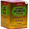Dehlvi Remedies HABBE MUMSIK TILAI (5 pills Each pack of 2) COMES WITH S ROSE WATER
