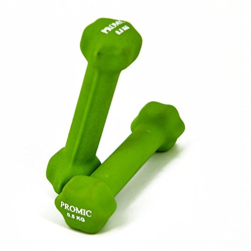 PROMIC 0.5kg – 10kg Neopren beschichtet Hantel Gewichte Fitness Zuhause Gymnastik Übung (Lieferumfang: in einem Paar) - 4