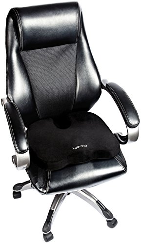 Cush Comfort Rutschfestes Memory-Schaum Sitzkissen – Sitzauflage fördert die Wirbelsäulen Ausrichtung und lindert Rückenschmerzen beim Sitzen - 6