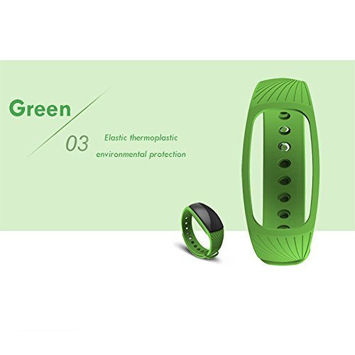 Riversong Armband Ersatzband für Riversong NEU-VERSION Bluetooth Smart-Sync-Armband, Fitnessarmband Pedometer mit Tageszielen, Herzfrequenz Heart Rate Monitor, Wecker, Anrufhinweis, Schlafanalyse, Wasserfest - 2