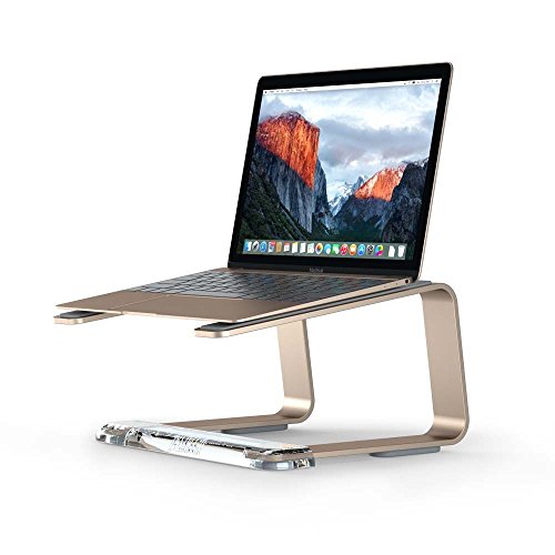 Griffin Aufzug Laptop Stand mattgold/klar