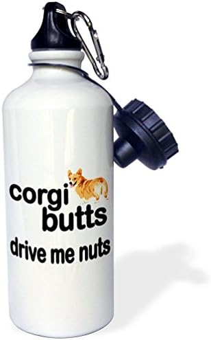 Beforyou Aluminium Sports Water Bottle Corgi Butts Drive Me Nuts Drinking Flask 400ml 600ml