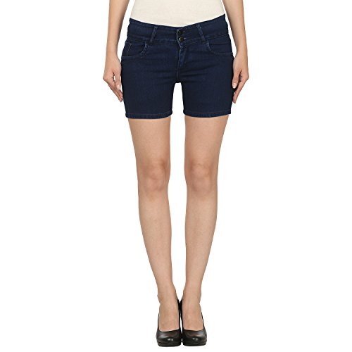 Miss WowBasic Denim Short for Women (ICEBLU1084_Iceblue)