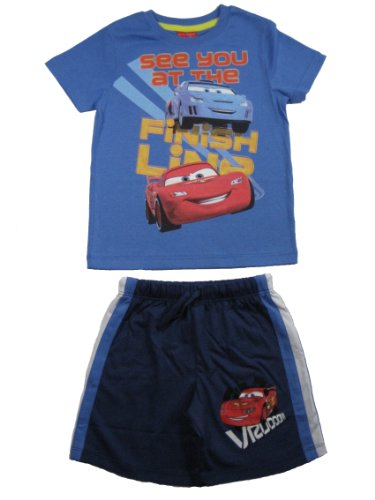 Preisvergleich Produktbild Disney cars T-Shirt kurze Hose Shorts blau (73866), Gr. 98