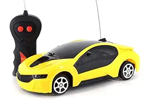 Toyhills Remote Control car, 2 Function Remote Controlled Car, Racing Car, Sports Car, New Model RC Car, Remote car for Kids Boys & Girls (Yellow)