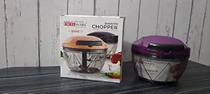 Lene Mini Handy and Compact Chopper II Vegetable Chopper II Fruit Mixer Chopper II Portable Masher Cutter for Kitchen II 2in1 500ml Chopper