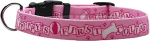 Yellow Dog Design Puppy's First Collar Pink Dog Collar, Small-3/4 Wide fits Neck Sizes 10 to 14
