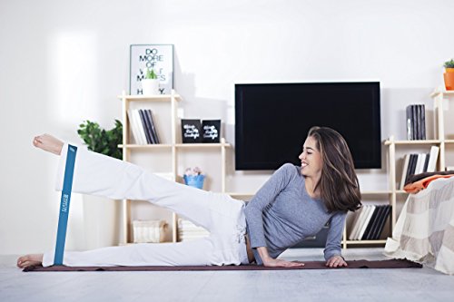 Mini Band Set für Pilates | Premium Trainingsbänder für Damen | 4er-Set inkl. Tragetasche, eBook und Video Anleitung - 7
