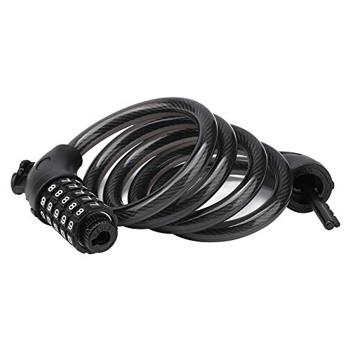 Preisvergleich Produktbild Foneso Fahrradschloss Kettenschloss Motorradschloss Zahlenschloss Schwarz