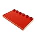 Produktbild 1 x Lego Duplo Bau Platte rot 4 x 6 Dach Markiese Basic 31465