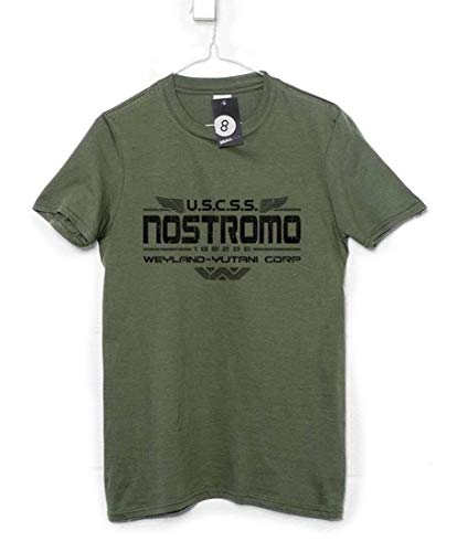 Hombre Inspired By Alien Camiseta - Nostromo Crew Camiseta - Olive - Large